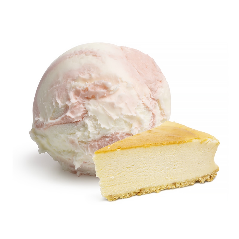 AARDBEIEN-CHEESECAKE ROOMIJS (OP=OP KORTING)